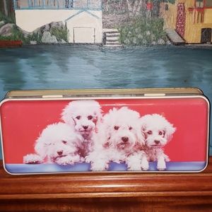 Thorne's  Empty Advertising Tin Litho Puppy Box